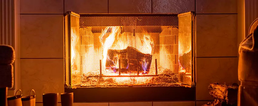 Mendota Hearth Landscape Fireplace Installation in Bon Air, Virginia